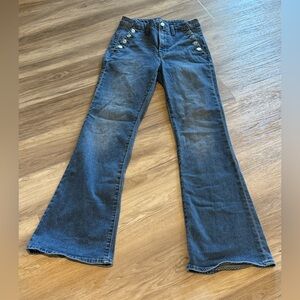 GAP Women's Flare Jeans - Dark Blue